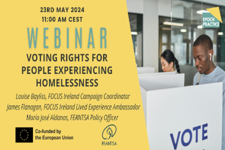 23/05/2024 - Webinar N°2 : voting rights for people experiencing homelessness. 