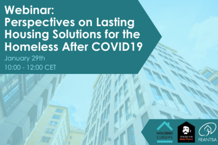 Webinar: Perspectives on Lasting Housing Solutions for the Homeless after Covid19