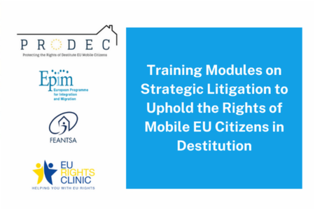 Training Modules on Strategic Litigation to Uphold the Rights of Mobile EU Citizens in Destitution
