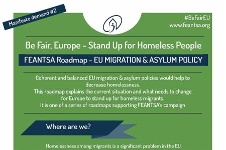News: FEANTSA publishes roadmap on migration and asylum