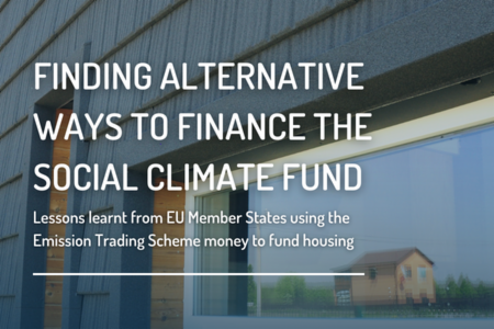 Finding alternative ways to finance the Social Climate Fund