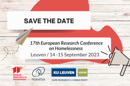 >17th European Research Conference on Homelessness: Registrations open on 1 July